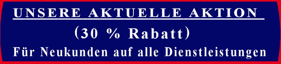 Für Neukunden auf alle Dienstleistungen Hausmeisterservice-Koeln